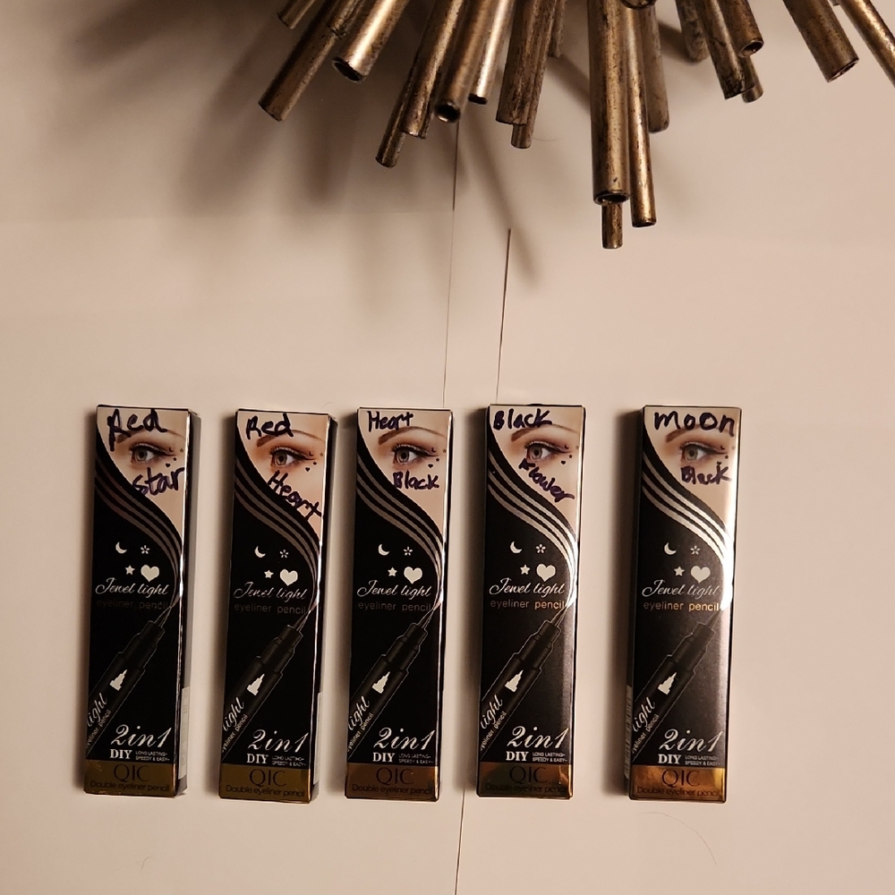 Eyeliner Pens With Designs, Star, Heart, Flower, Moon